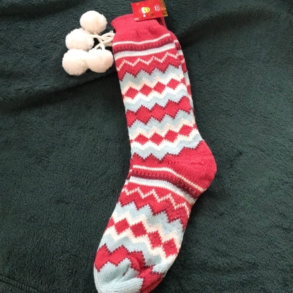 Joe Boxer thick socks with pom pons